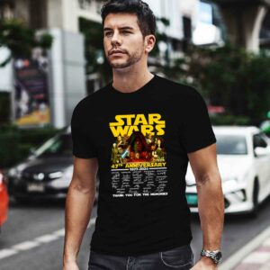 Star Wars 47th Anniversary 1977 2024 Thank You For The Memories Signature 0 T Shirt