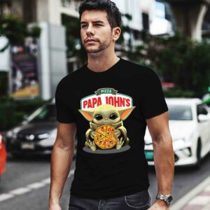 Star Wars Baby Yoda Hug Papa Johns Pizza 0 T Shirt