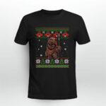 Star Wars Ewok Santa Hat Ugly Christmas Star Wars Ewok Christmas 3 T Shirt