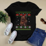 Star Wars Ewok Santa Hat Ugly Christmas Star Wars Ewok Christmas 4 T Shirt