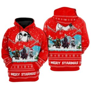 Star Wars Merry Christmas All Over Print Hoodie