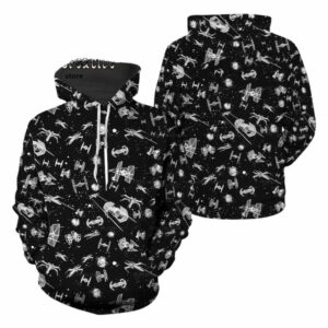 Star Wars Spaceship All Over Print Hoodie