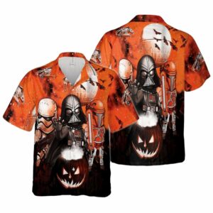 Star Wars Spooky Halloween Sunset Hawaiian Shirt