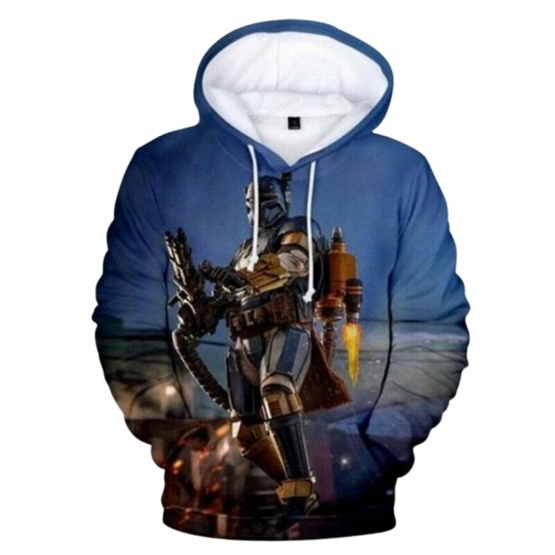 Star wars the mandalorian awesome love 3d hoodie 1
