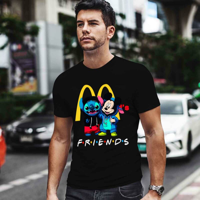 Stitch And Mickey Mouse Mcdonalds Friends 0 T Shirt