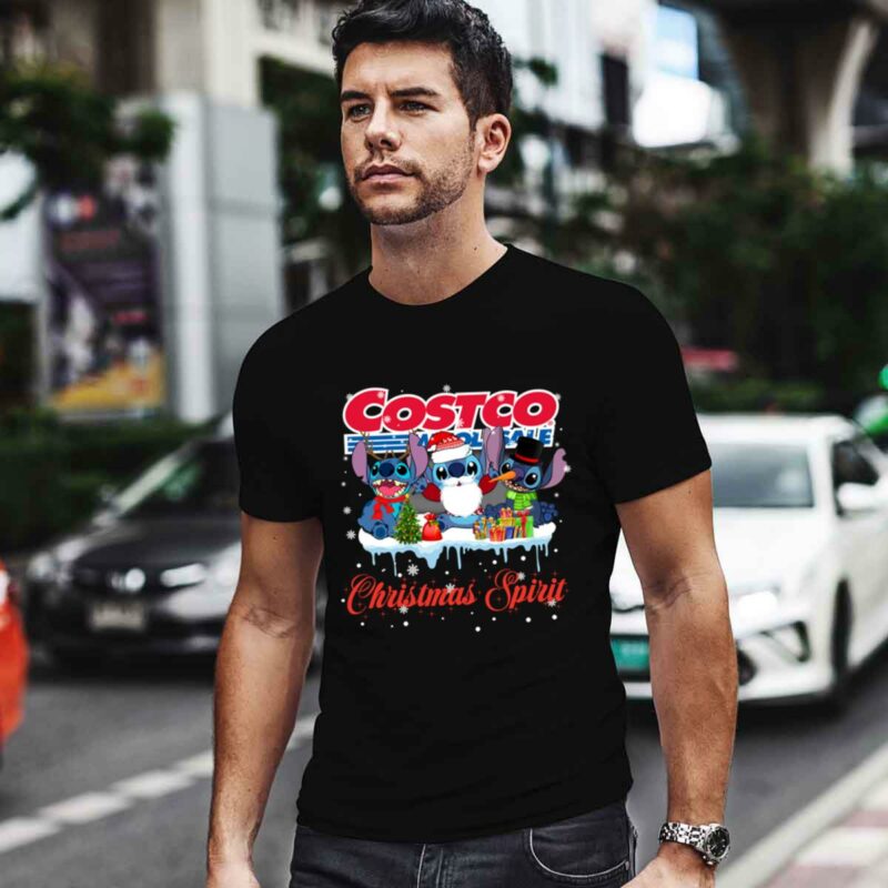 Stitch Costco Wholesale Christmas Spirit For Christmas 4 T Shirt