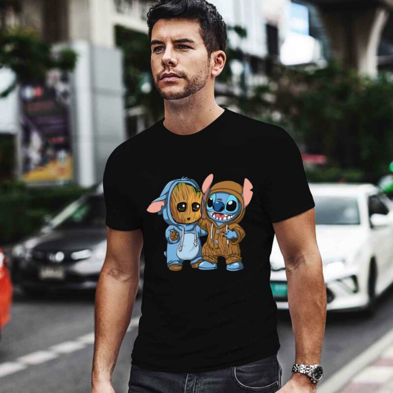 Stitch And Baby Groo 0 T Shirt