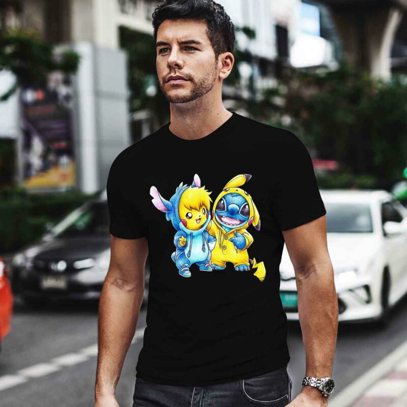 Stitch And Pikachu Are Best Friends 0 T Shirt