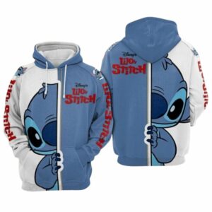 Stitch Cartoon Lilo And Stitch All Over Print Hoodie