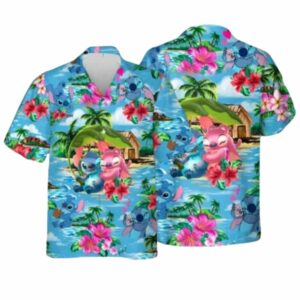 Stitch Friends Disney Tropical Hawaiian Shirt