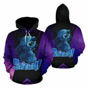 Stitch Galaxy All Over Print Hoodie