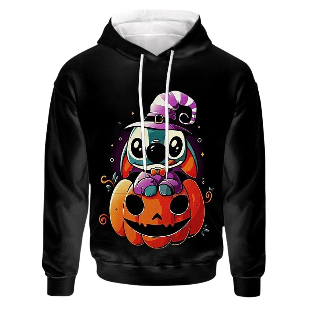 Stitch halloween 3d hoodie 1