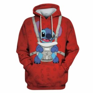 Stitch Merry Christmas All Over Print Hoodie
