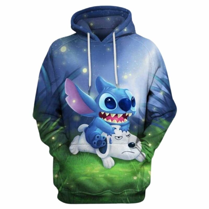 Stitch pretty night 3d hoodie 1
