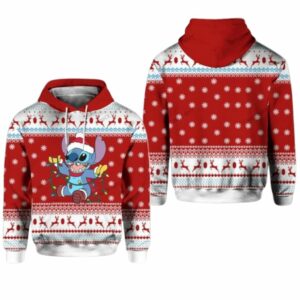 Stitch Ugly Christmas All Over Print Hoodie