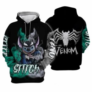 Stitch We Are Venom All Over Print Hoodie