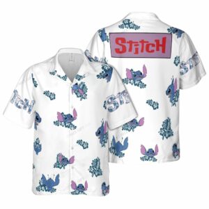 Stitchs Journey Through Floral Tropical Hawaiian Shirt