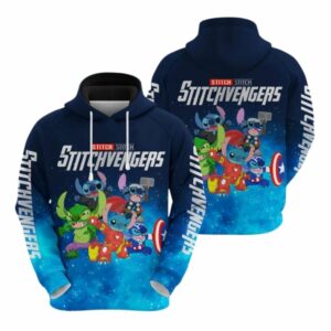 Stitchvengers Funny All Over Print Hoodie