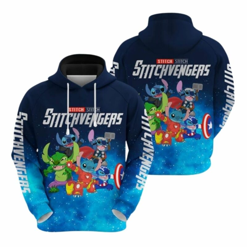 Stitchvengers funny 3d hoodie 1