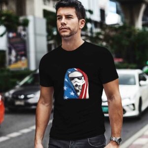 Storm Trooper Star War wearing US flag 4th of july 0 T Shirt