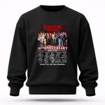 Stranger Things 10th anniversary 2016 2026 thank you for the memories signature 3 Sweatshirt.jpg