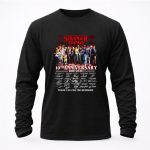 Stranger Things 10th anniversary 2016 2026 thank you for the memories signature 4 Long Sleeves.jpg
