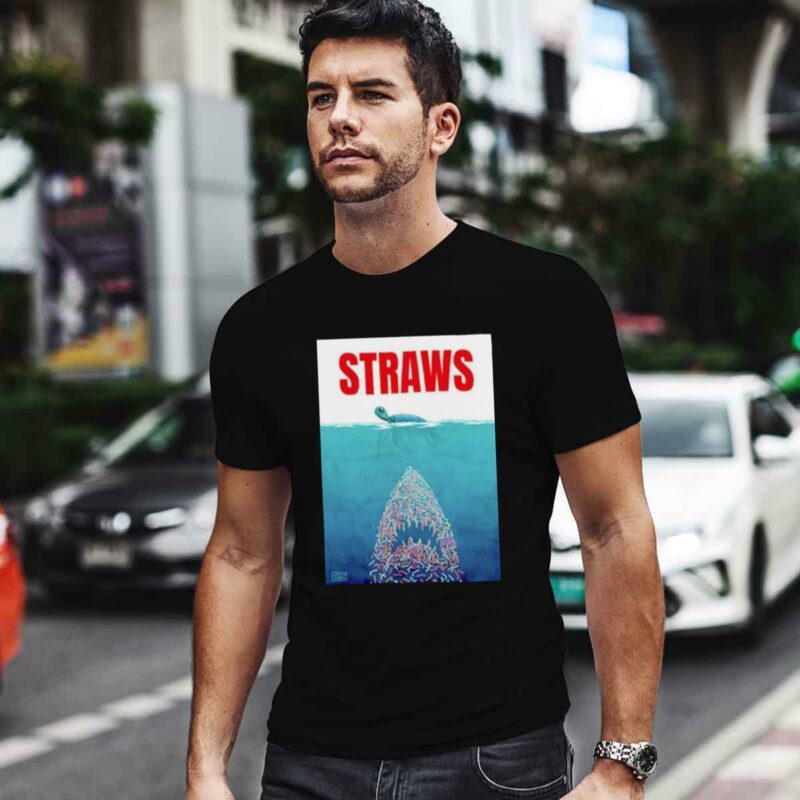 Straws Jaws Parody 0 T Shirt