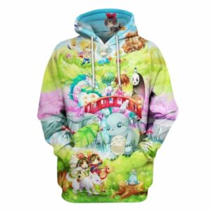Studio Chibi Characters All Over Print Hoodie
