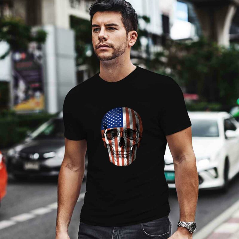 Sugar Skull American Flag 4Th Of July Independence Day 0 T Shirt