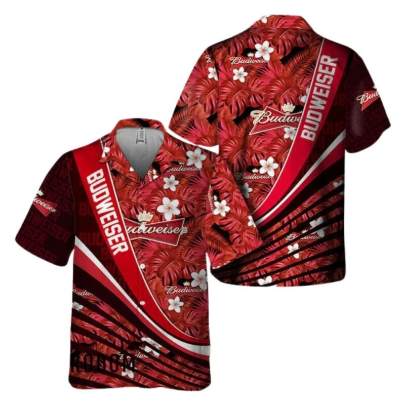 Summer Aloha Tropical Budweiser Beer Hawaiian Shirt