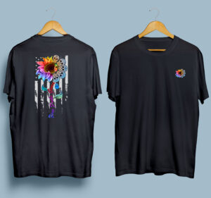 Sunflower Skull Zero Fucks Given