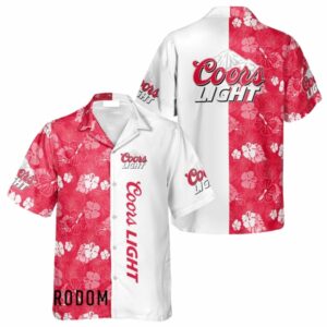 Sunset Surf Coors Light Hawaiian Shirt