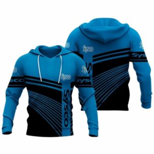 Sysco In My Heart Black And Blue All Over Print Hoodie