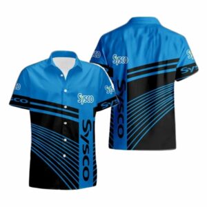 Sysco In My Heart Black And Blue Hawaiian Shirt