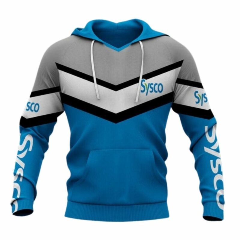 Sysco in my heart blue grey and white 3d hoodie 1