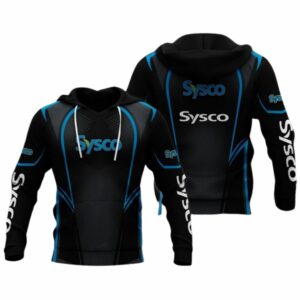 Sysco Logo Black All Over Print Hoodie