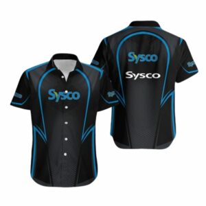 Sysco Logo Black Hawaiian Shirt