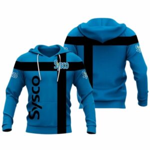 Sysco Logo In My Heart Black And Blue All Over Print Hoodie