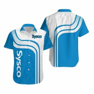 Sysco Logo In My Heart White And Blue Hawaiian Shirt
