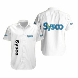 Sysco Logo In My Heart White Hawaiian Shirt