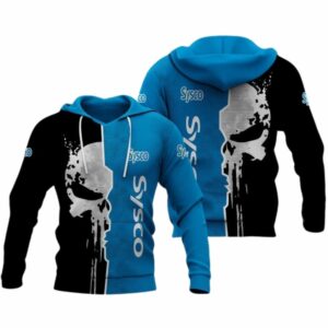 Sysco With Skull Punisher All Over Print Hoodie