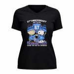 Tennessee Titans Outfit With Snoopy And Charlie Brown 67th Anniversary 1959 2026 5 Womens V Neck.jpg