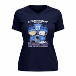 Tennessee Titans Outfit With Snoopy And Charlie Brown 67th Anniversary 1959 2026 9 Womens V Neck.jpg