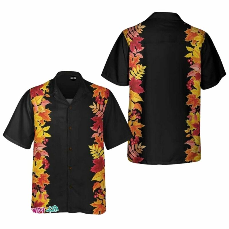 Thanksgiving colorful autumn hawaiian shirt 1