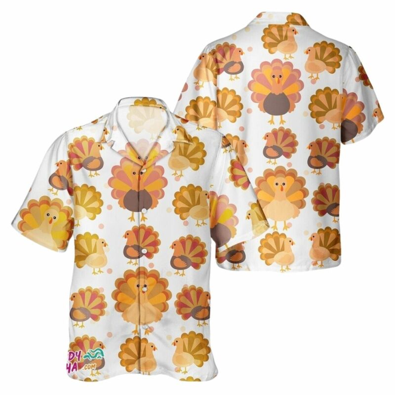 Thanksgiving day turkey affection hawaiian shirt 1