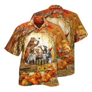 Thanksgiving Grateful Thankful And Blessed Hawaiian Shirt