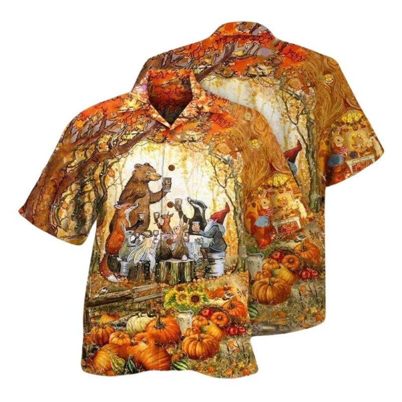 Thanksgiving grateful thankful and blessed hawaiian shirt 1