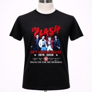 The Clash 50th Anniversary 1976 2026 Thank You For The Memories 1 T Shirt.jpg