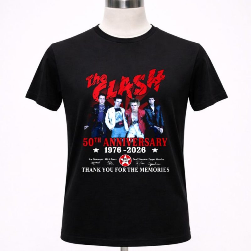 The Clash 50th Anniversary 1976 2026 Thank You For The Memories 1 T Shirt.jpg