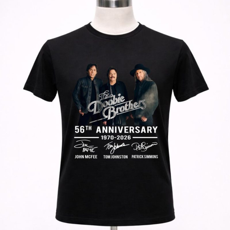 The Doobie Brothers 56th Anniversary 1970 2026 Signature 1 T Shirt.jpg